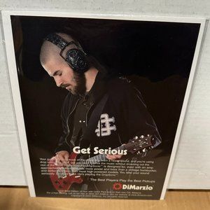 Brad Delson of Linkin Park - DiMarzio - 2003 Print Advertisement